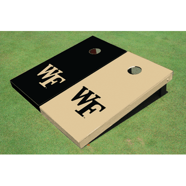 Wake Forest University  Alternating Solid Cornhole Boards