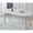 White Coffee Table, variant on Holaki Oval Extendable Dining Room Table for 4-8 People,Modern Wooden Dining Table with MDF Tabletop and Metal Frame,Extendable from 40" to 55" to 71",Oval Kitchen Table for Home,Office,White 