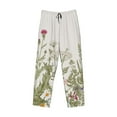 thumbnail image 4 of Goofa Herbs and Wildflowers Printed Soft Pajama Pants for Men, Wide Leg Comfy Casual Lounge Yoga Pants-Medium, 4 of 9