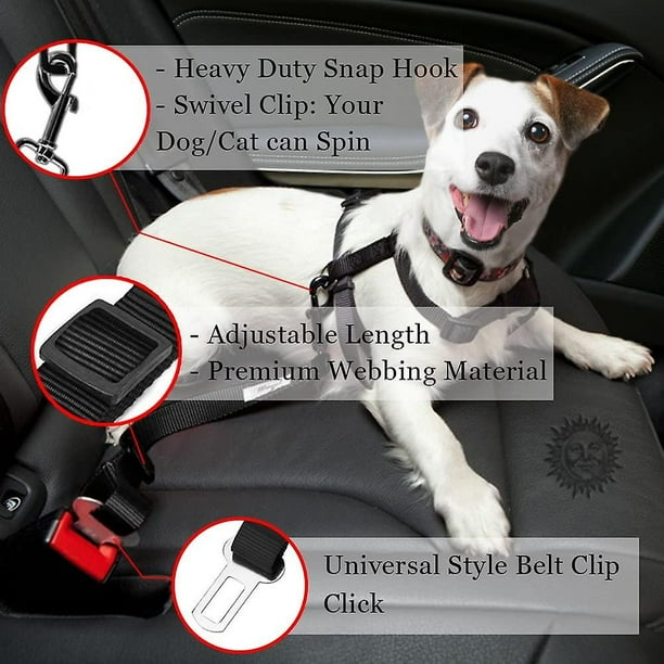 Dog car safety seat belt top