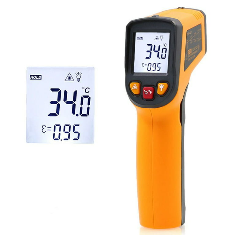 Industrial Handheld Pyrometer Meter Digital Temperature Gun IR Infrared  Thermometer Non-Contact Thermal Heat Sensor 
