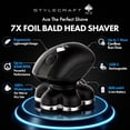 thumbnail image 2 of StyleCraft Ace 7X Rotary Bald Head Shaver Cordless Electric Razor for Men, Ultra-Close Foil Shaver, USB Rechargeable, 2 of 9