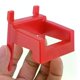 thumbnail image 4 of 1pc Hole Plate Hook Red Plastic ABS Pegboard Hanger Tool Holder Wall Mounted Display Rack Hardware Storage Garage Organization, 4 of 5