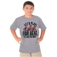 thumbnail image 5 of Funny Rock Paper Scissors For Real Crewneck T Shirts Boy Girl Teen Brisco Brands XS, 5 of 6