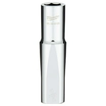 Pack of 1, Milwaukee 45-34-9126 1/2 Drive 1/2 Sae 6-Point Deep Socket with Four Flat Sides