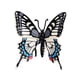 thumbnail image 2 of Modelo de mariposa Animal, juguete cognitivo educativo de insectos, mariposa de cola de golondrina para accesorios de fotografía, decoración de fiesta, 2 of 10