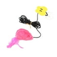 thumbnail image 4 of Ratón colgante para puerta, juguete para gato, juego interactivo, juguete de rompecabezas, ventosa pegajosa, puerta, ratones de peluche con sonido par Rosa, 4 of 8