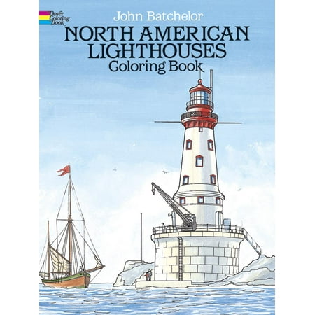 Dover History Coloring Book: North American Lighthouses Coloring Book