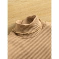 thumbnail image 6 of Listenwind 2-7Y Autumn Fashion Kids Girls 2pcs Clothes Sets Turtleneck Long Flare Sleeve Solid Tops+Plaid Pearl A-Line Skirts, 6 of 9