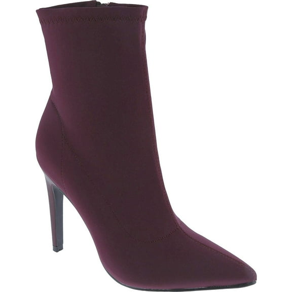 Women's Ankle Boots Stiletto High Heel Boot Pointed Toe Side Zipper Comfortable Stretch Sock Booties