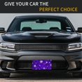 thumbnail image 6 of Zufioo Dark Purple Snowflakes Print Car Aluminum Front License Plate, 12x6 Inch Decorative Personalized Car License Plate Car Accessories, 6 of 8