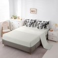 thumbnail image 3 of Manfei Woodland Wolves 7-Piece King Bedding,Ink Wash King Bed in a Bag,White Black,Light Gray Reversible, 3 of 7