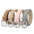 thumbnail image 2 of Skymirror Women Belt Matte Texture Solid Color Pin Buckle Belt Multi Holes Adjustable Length Faux Leather Waistband, 2 of 8