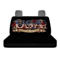 thumbnail image 6 of Uourmeti USA Flag Pattern with Floral & Vintage Scrollwork Design Rear Seat Covers with SUV Van, Soft Non-Slip Back Seat Covers(2pcs), 6 of 7