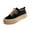 Black, variant on Women's Canvas Shoes Lace Up Shoes Platform Sneakers Low Top Lace Up Tennis Shoes Fashion Comfortable Lightweight Walking Tennis Shoes Casual Shoes