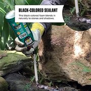 GREAT STUFF 1320514, Polyurethane Foam, Black Pond & Stone Industrial Sealant, 1.14 lbs 12 oz