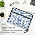 thumbnail image 6 of Organ Folder 14.2 x 0.8 x 10.6 Inches 13 Separate Pockets A4 Size Documents Folder A Sort Storage File Manager For The Home Office Blue Bow, 6 of 7