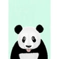 thumbnail image 3 of Barruf 11x14 Black Modern Framed Museum Art Print Titled - Cute Panda, 3 of 5