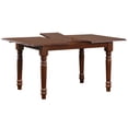 thumbnail image 3 of Extendable Dining Set 60" Rectangular Table, 5 Piece Arrowback Chairs, Butterfly Leaf, Seats 4-6, 3 of 6