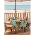 thumbnail image 2 of Outdoor Tablecloth with Umbrella Hole for Patio/Picnic/Party/Camping, Construction Truck Waterproof Table Cloth Rectangle Table Cover Washable, Cartoon Grips and Bulldozers Green (60"x 84"), 2 of 8