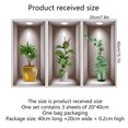 thumbnail image 3 of piezas de pegatinas de pared para jarrones, pegatinas de pared para jarrones 3D, pegatinas de pared para plantas 3D, pegatinas de pared para plantas, pegatinas extraíbles para jarrones para sala de e, 3 of 5