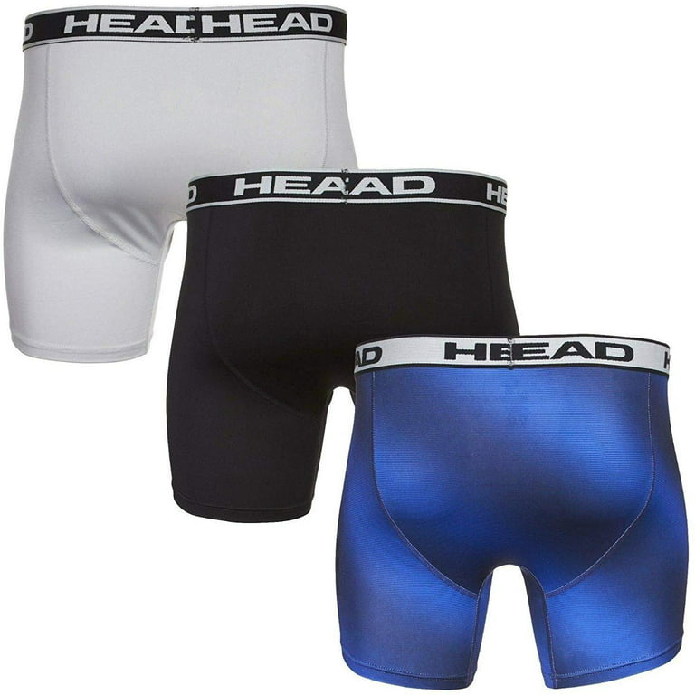 HEAD Mens Performance Underwear - 3-Pack Stretch Performance Boxer