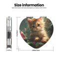 thumbnail image 3 of Goofa Cute Kitten Water Lilies Pattern Pocket Mirror, Portable Makeup Mirror,Travel Makeup Mirror,Dual-Sided Compact Mirror,Gift Makeup Mirror-Heart Shape, 3 of 9