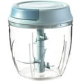thumbnail image 1 of FANNGYX Manual Mini Garlic Chopper - Hand-Pull Food Processor for Vegetables, Portable Blender Mincer LG618-683, 1 of 7