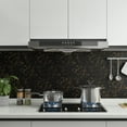 thumbnail image 6 of CHIHUT 17.7”x236” Black Gold Marble Contact Paper for Countertops Self Adhesive Vinyl Wallpaper, 6 of 9