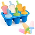 thumbnail image 1 of Moldes de Silicona para Paletas, 6 Piezas, Mini Moldes para Paletas Infantiles con Palitos, Paletas Caseras Pequeñas., 1 of 5