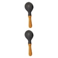 thumbnail image 2 of 2pcs Instrumento musical maracas de madera con sonido de sonido de bricolaje de bricolaje de madera de bricolaje Shakers Rattles para favores de, 2 of 8