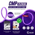 thumbnail image 6 of NewYork Cables Cat6 Plenum CCA 1000ft Bulk Ethernet Network LAN Cable UTP 4Pairs 550MHz 23AWG Purple, 6 of 9