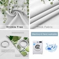 thumbnail image 6 of Blackout Curtains for Bedroom, Green Eucalyptus Leaves Room Darkening Window Drapes for Living Room, Weeping Spring Botanical Summer Thermal Insulated Grommet Curtains, 52x63 inch, 2 Panels, 6 of 9