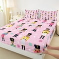 thumbnail image 3 of Castle Fairy Cute Nutcracker 4-Piece Full Size Sheets,Merry Christmas Bed Sheets,Polka Dots Lightweight Sheet Sets,Lightweight Festival Room Decor, 3 of 7