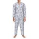 thumbnail image 3 of Balery Floral Butterfly Pijama para Hombre de Dos Piezas con Manga Larga, Conjunto de Dormir y Descanso Suave con Bolsillos-XX-Large, 3 of 7