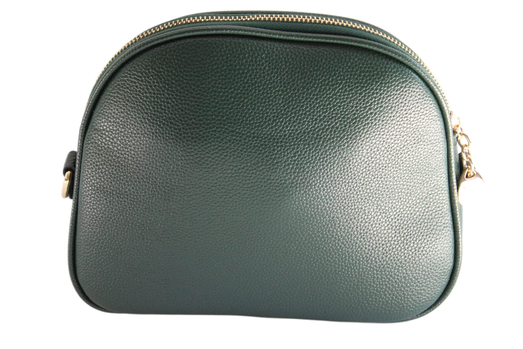 Small Green Faux Leather Crossbody Handbag for Women - Stylish Lightweight Crossbody Messenger Bag - Vegan Leather Durable Shoulder Purse for Fashionable Ladies