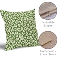 thumbnail image 4 of Navy Blue Leopard Print Pillow Covers 18x18 Set of 2 Cheetah Animal Pattern Chinoiserie Decorative Throw Pillows Outdoor Pillowcase Farmhouse Linen Cushion Case Decor for Sofa Couch Bed, 4 of 6