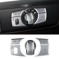 thumbnail image 1 of Bgsha 5pcs Silver Car Headlight Switch Button Cover Sticker For BMW E70 X6 E71, 1 of 10
