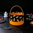 thumbnail image 4 of HUISZJ Halloween Bag Candy Bulk, Reusable Goody Fabric Candy Bucket with Handle, Halloween Trick or Treat Bags for Party Home Supplies (A), 4 of 8