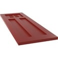 thumbnail image 6 of Ekena Millwork 12"W x 30"H True Fit PVC San Antonio Mission Style Fixed Mount Shutters, Fire Red (Per Pair - Hardware Not Included), 6 of 7