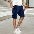 thumbnail image 2 of Kureaily Men's Casual Cargo Shorts Zip Elastic Waist Loose Fit Short, 2 of 9