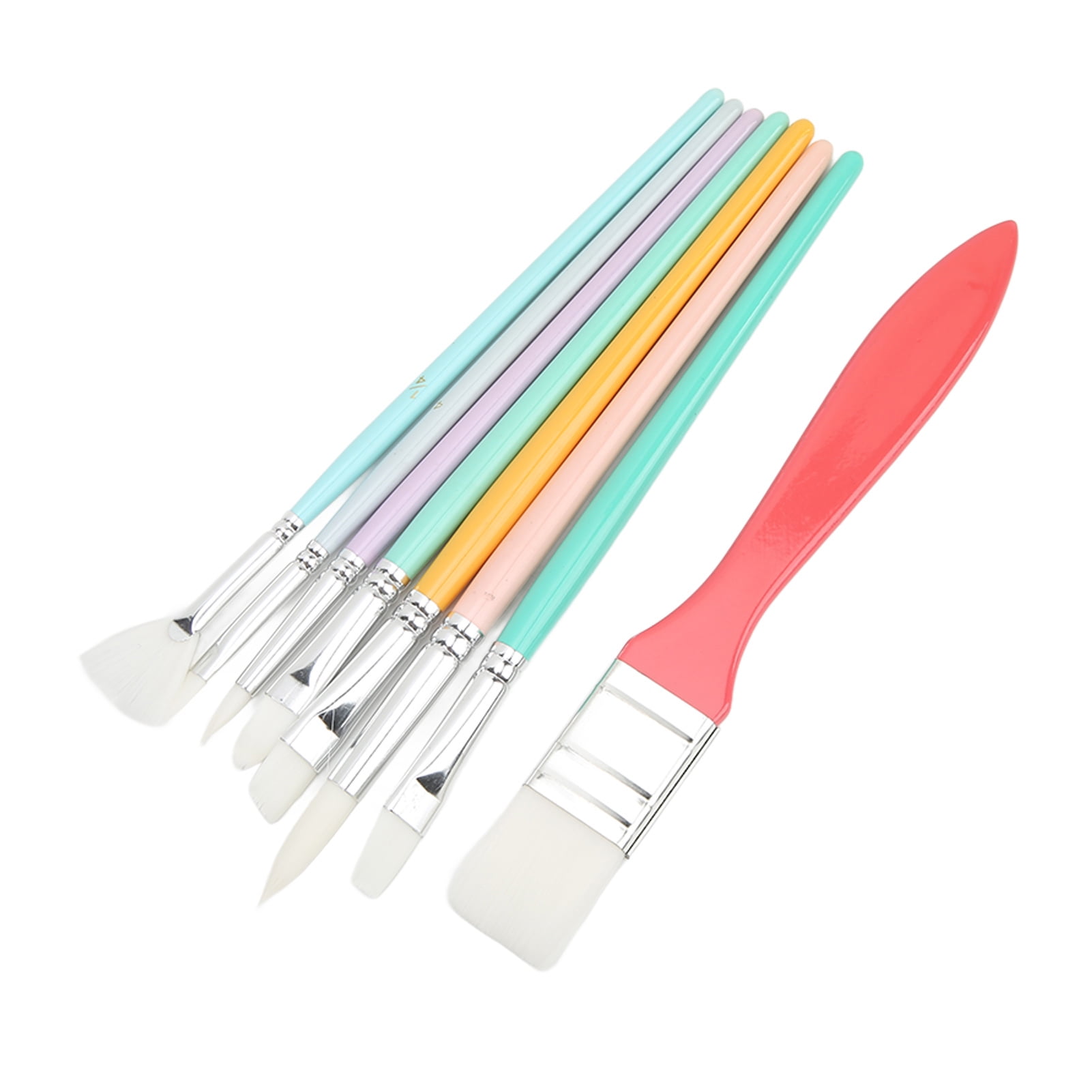 Artist Painting Brushes, Solids Wood Nylon Hair Paint Brush Multiple