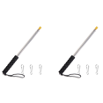 thumbnail image 1 of 2pcs 9.8Ft Telescopic Flag Pole,Stainless Steel Handheld Portable Extendable Retractable Flagpole with Anti-Slip Grip, 1 of 6