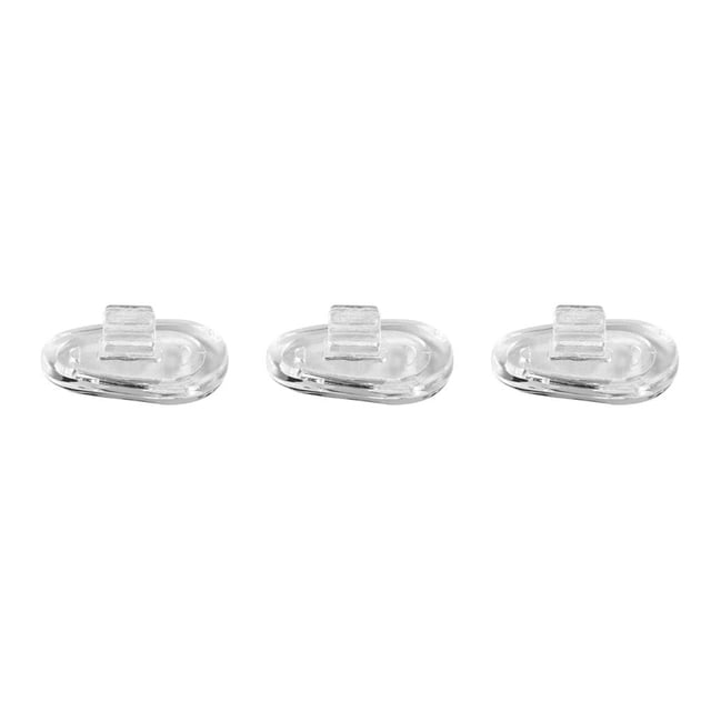 Sonducket 5 pares de almohadillas de silicona para la nariz, tornillo de empuje, herramienta de reparación transparente antideslizante para gafas, Type1 Sonducket CBP289253