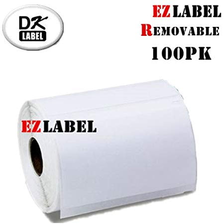 100 Rouleaux EZLabel Dymo Compatible 30252 Étiquettes Amovibles Blanches Autocollantes, 1-1/8 Pouces x 3-1/2 Pouces, 350 Étiquettes/rouleau