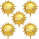 thumbnail image 1 of Jardín Decorativo 60 Cm, 5 Piezas Sun Flower Foil Globos Smiley Sunshine Aluminio Globo Cumpleaños Decoración Boda TUNC Sencillez, 1 of 5