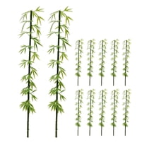 Masteelf 12 Pcs Fake Plant Artificial Bamboo 15.00X3.00X3.00CM Green