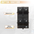 thumbnail image 3 of Interruptor de ventana eléctrica del lado del conductor delantero izquierdo Unique Bargains 1Pc para Chevrolet Cruze No.13305373 para Buick Encore Verano, 3 of 7