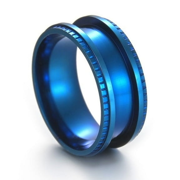 Unisex Ring Handmade Stainless Steel Band Round Shape Metal Design Individually Packed Customizable Gift for Him or Her
