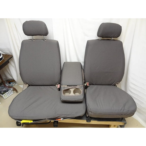 T787 Durafit Covers 2000-2004 Toyota Tundra 40/60 Waterproof Seat Covers in Gray Endura